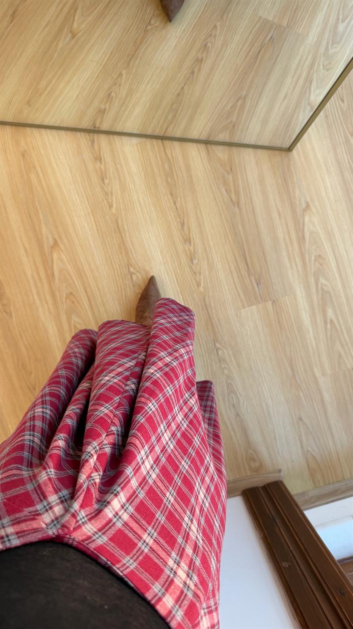 Kırmızı Premium Ekose Etek GAUS-00770