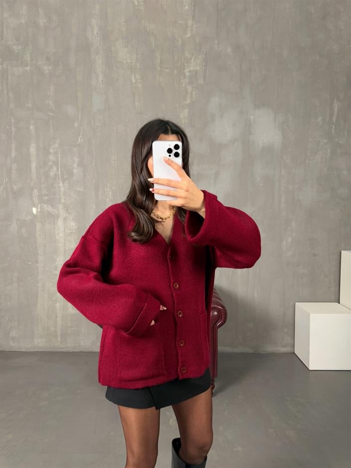 Brone Bordo Cepli Pinterest Triko Hırka