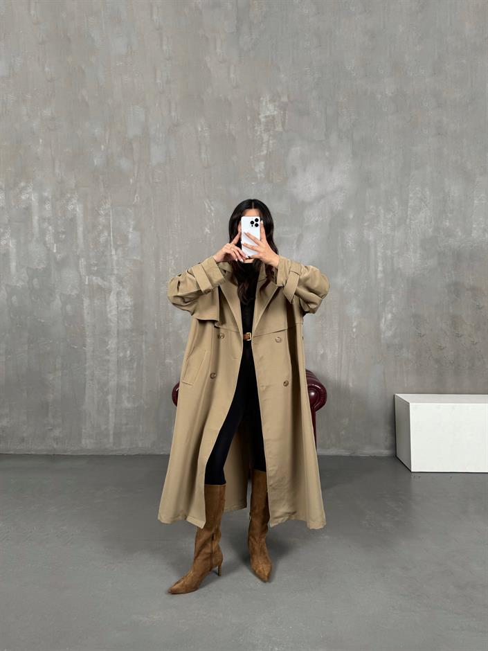 Jordi Vizon Kuşaklı Trençkot