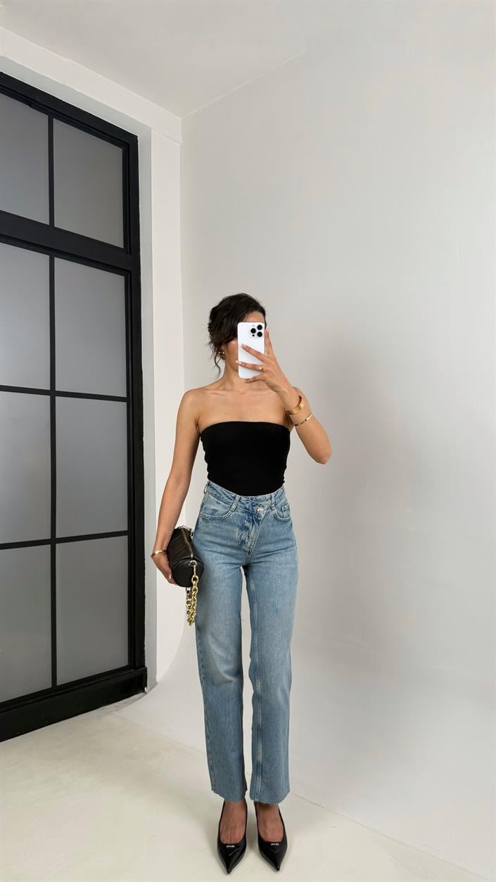 Mavi ZR Muadil Kesik Paça Straight Jean Gaus00637