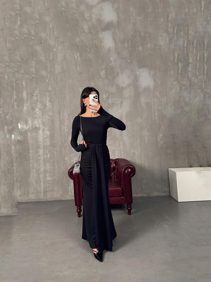 Bonita Siyah Bodysuit Etek Tasarım Takım