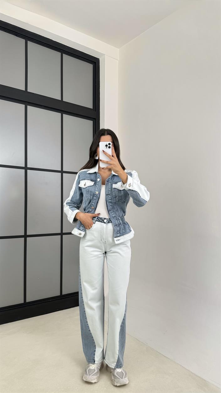 Mavi ZR Muadil Denim Karışımlı Takım GAUS-00198