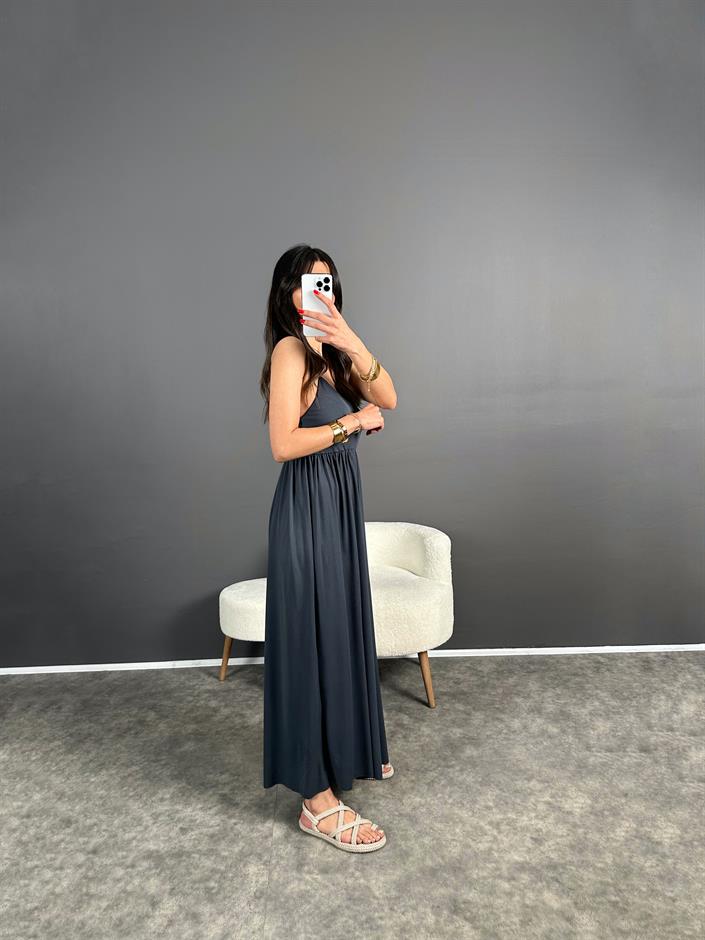 Valona Premium Antrasit Modal Kumaş Tulum