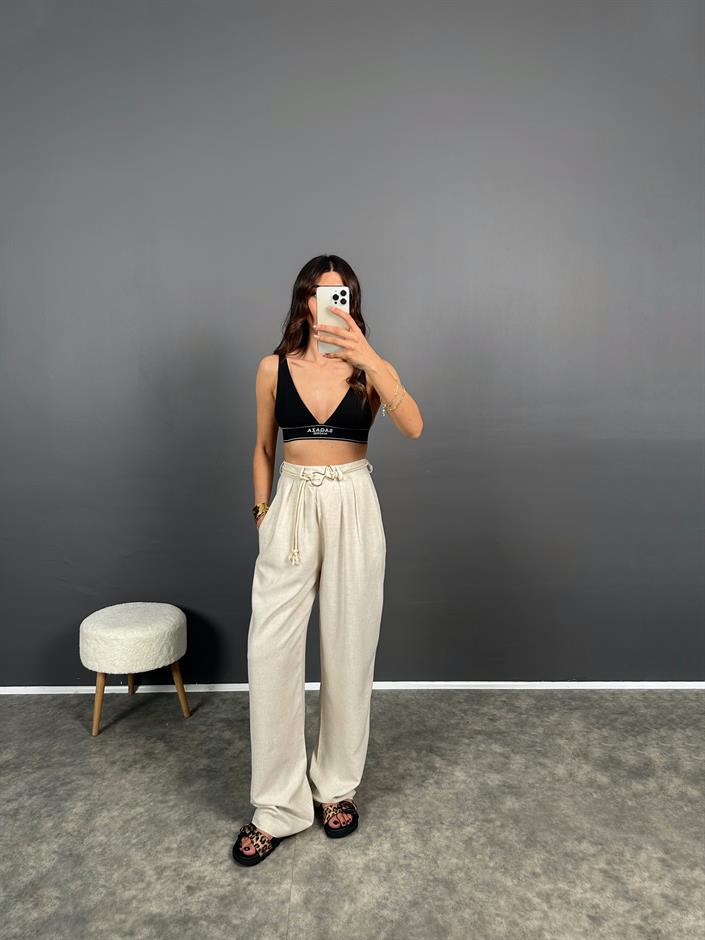 RYN Premium Keten Kemerli Pantolon 