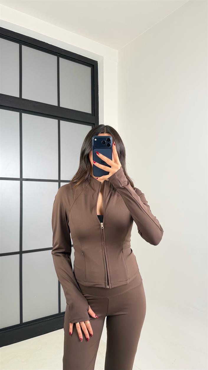 Kahve OYS Muadil Hırka Pantolon İkili Takım GAUS-00798