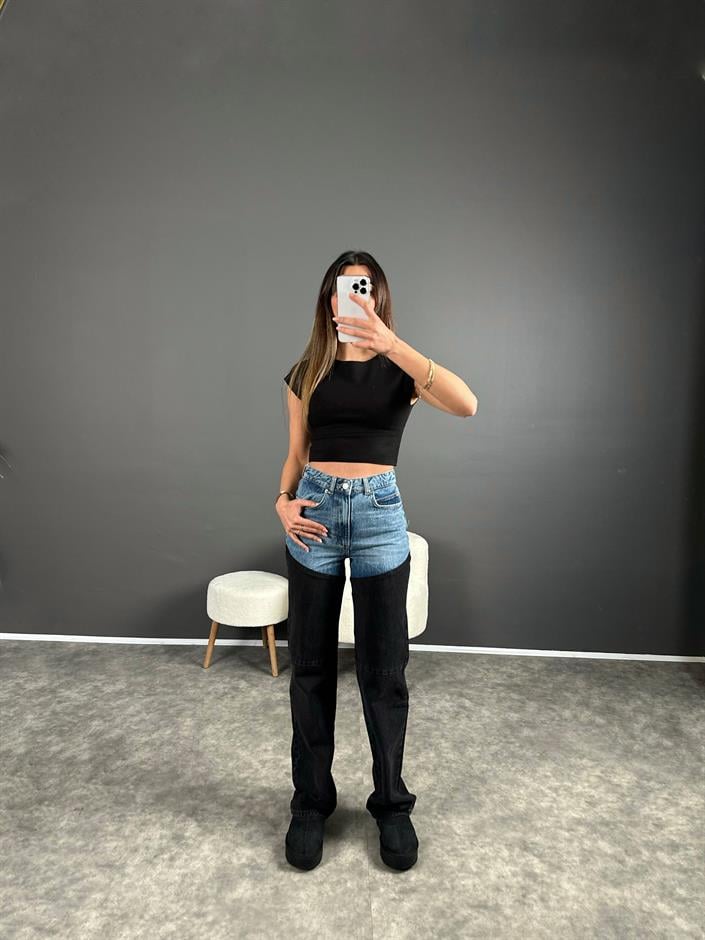 ZR Blok Renkli Tasarım Jean 