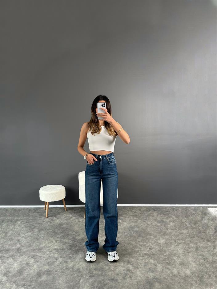 GR Dark Blue Wide Leg Jean