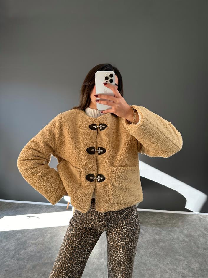 Sua Camel Astarlı Teddy Mont