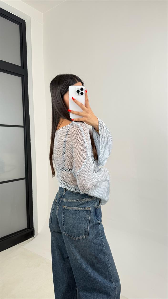 Lacivert ZR Muadil Yıkama Desenli Jean GAUS-0067