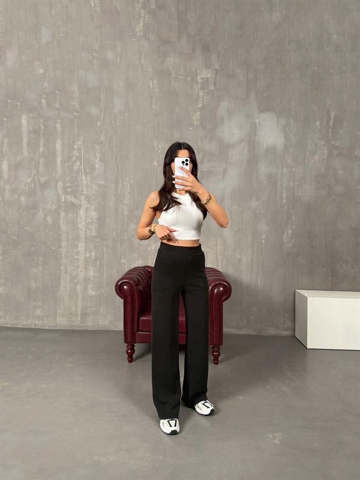 Rafel Siyah Oys Model Rahat Pantolon