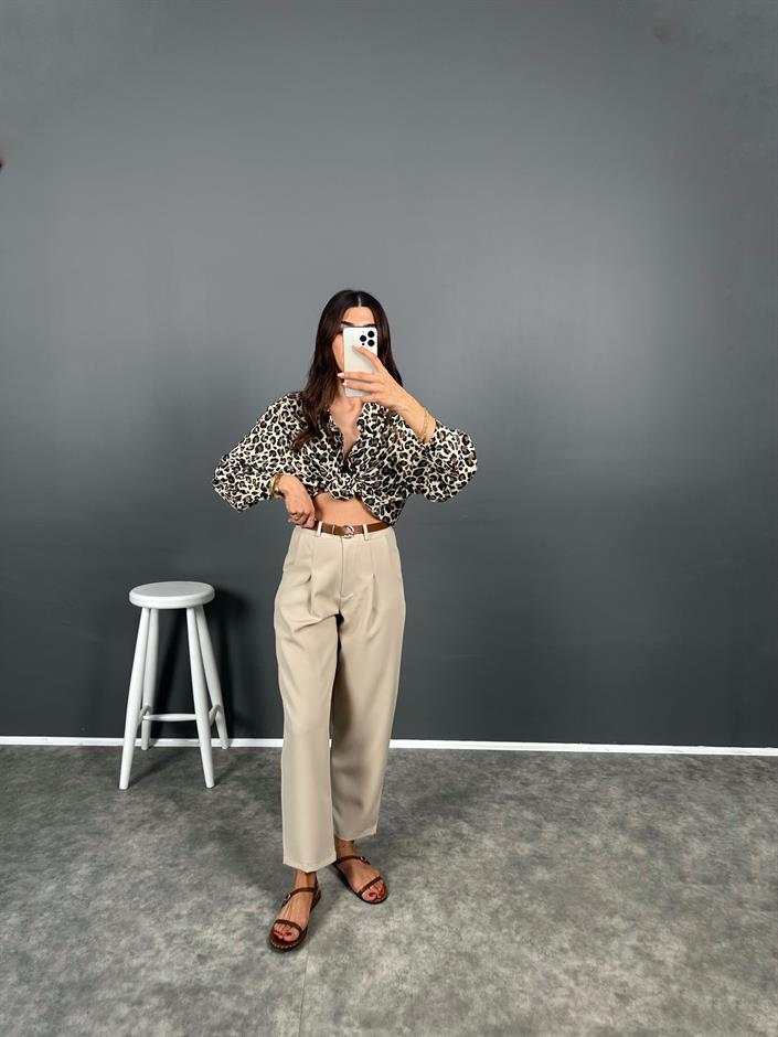 Fido Taş Kemerli Premium Pantolon