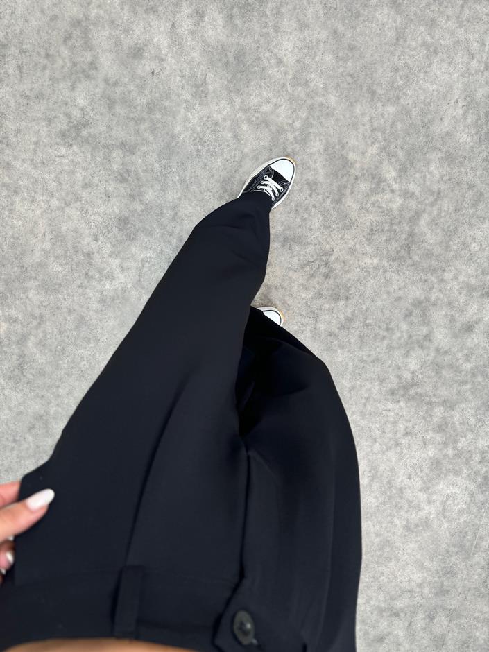 Hena Siyah Palazzo Pantolon