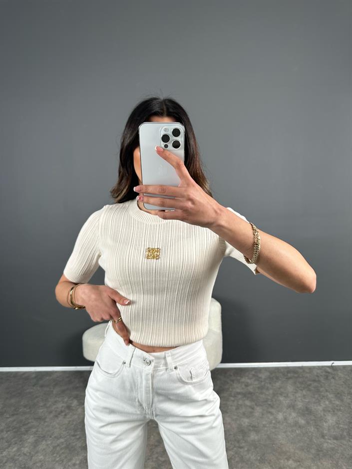 Ekru Triko Tshirt