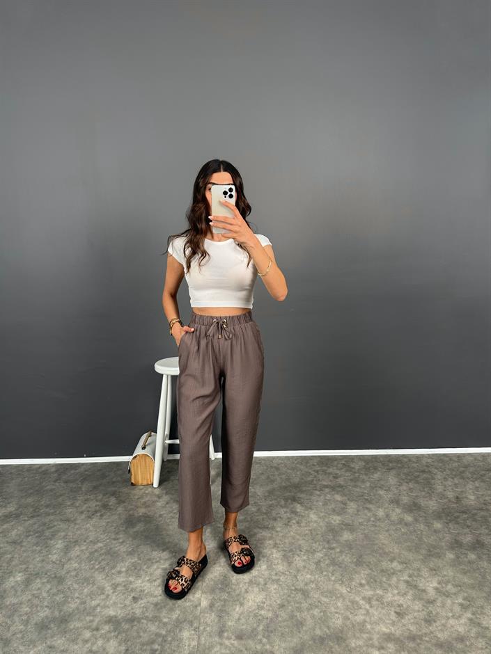 Solvit Kahve Havuç Model Rahat Pantolon