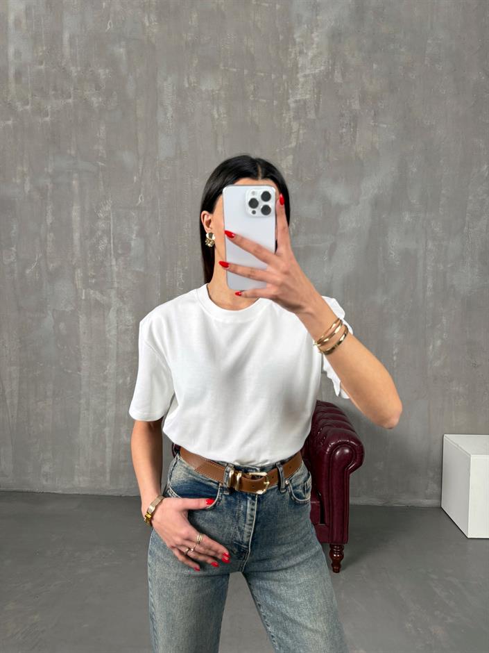 Suno Beyaz MD Muadil Basic Tshirt