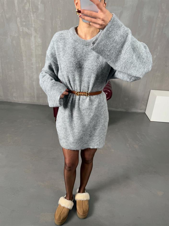 Arow Gri Triko Oversize Kazak