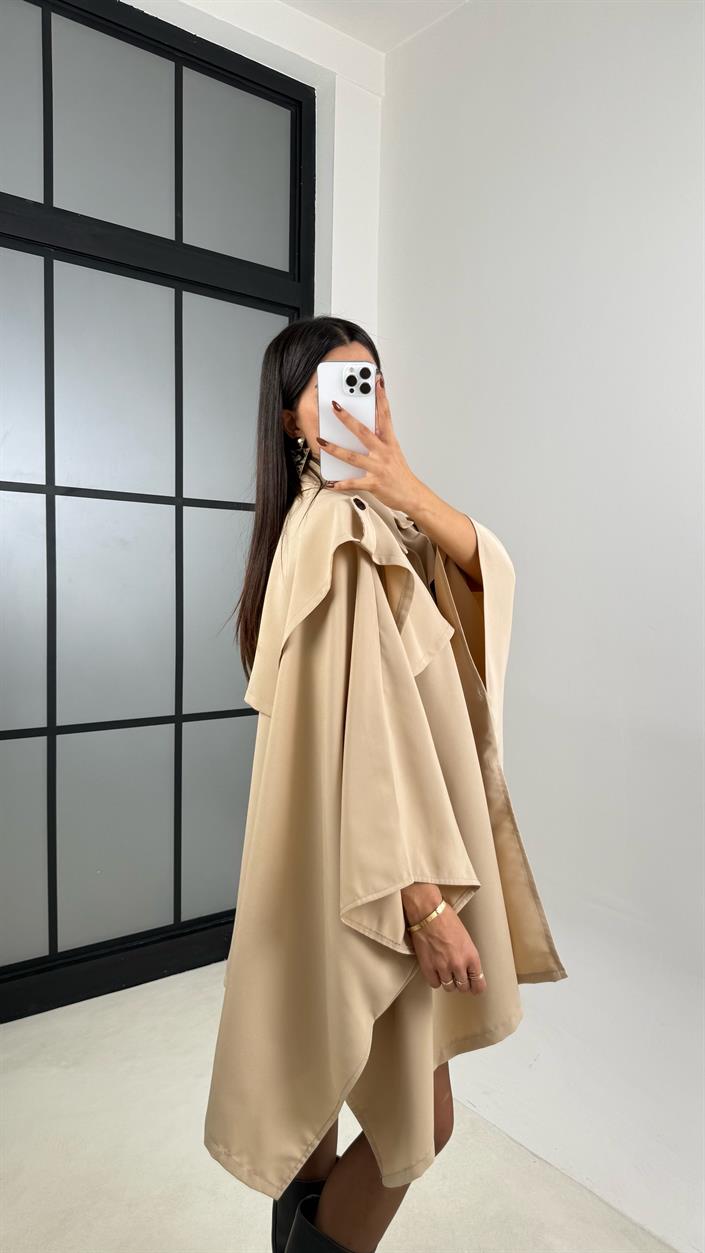 Taş Premium Tasarım Panço Trençkot GAUS-00156