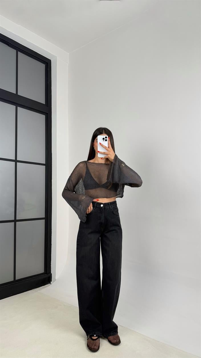 Siyah ZR Muadil Yıkama Desenli Jean GAUS-0067