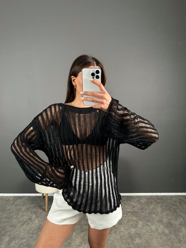 CH Siyah Ajurlu Triko 