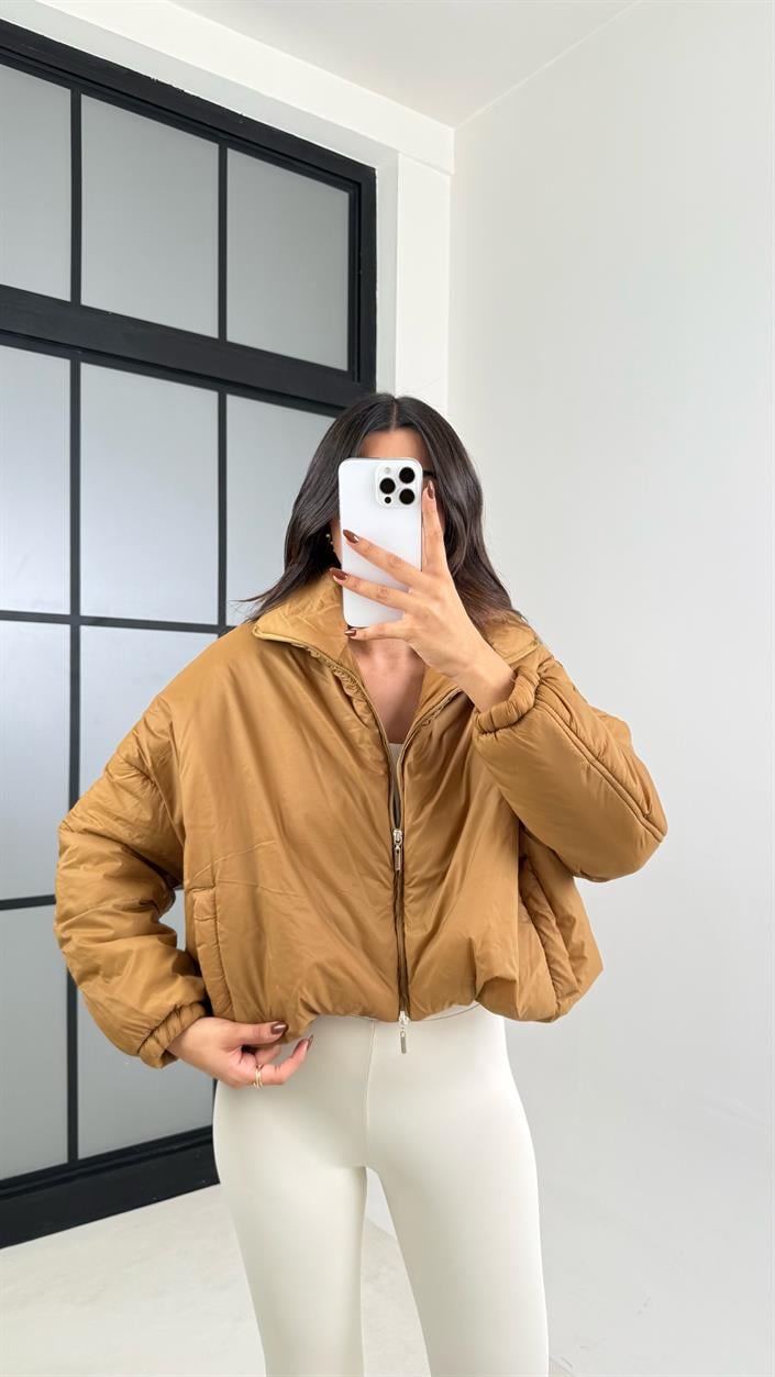 Camel Kısa Şişme Mont GAUS-00137