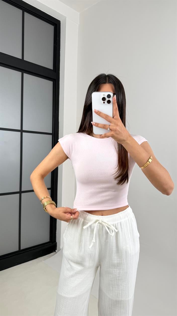 Pembe Basic Tshirt Gaus00583