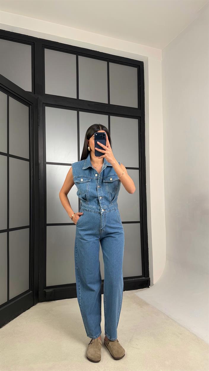 Mavi ZR Muadil Premium Denim Tulum GAUS-01280