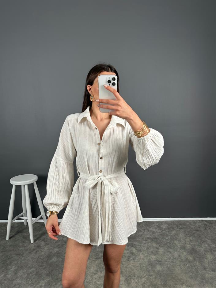 Taş Gofre Kemerli Tulum 