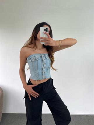 Denim Light Blue Top 