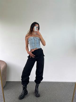 Denim Light Blue Top 