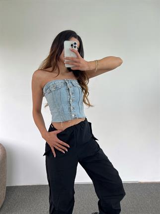 Denim Light Blue Top 