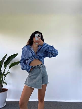 Denim Şort Etek 