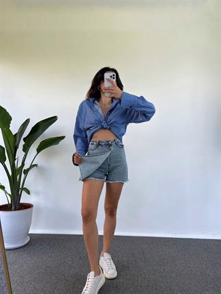Denim Şort Etek 