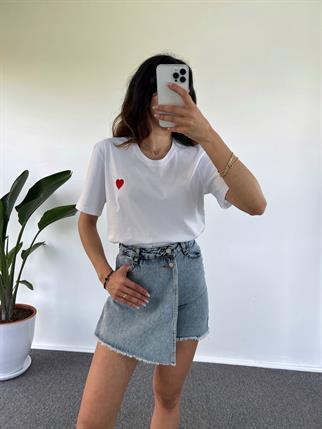 Denim Şort Etek 