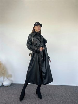 Deri Uzun Vintage Trençkot