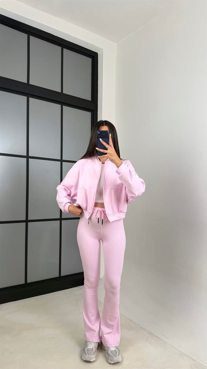Pembe Zr Muadil Hırka Eşofman Spor Takım GAUS-00648