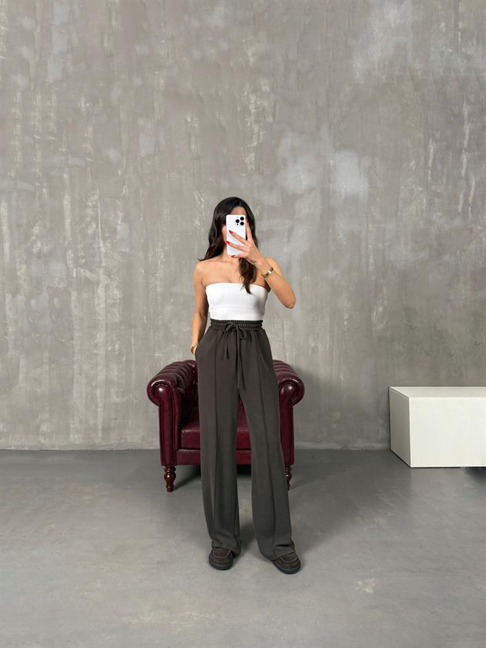 Vilde Acı Kahve Çımalı Yıkamalı Oys Muadil Pantolon