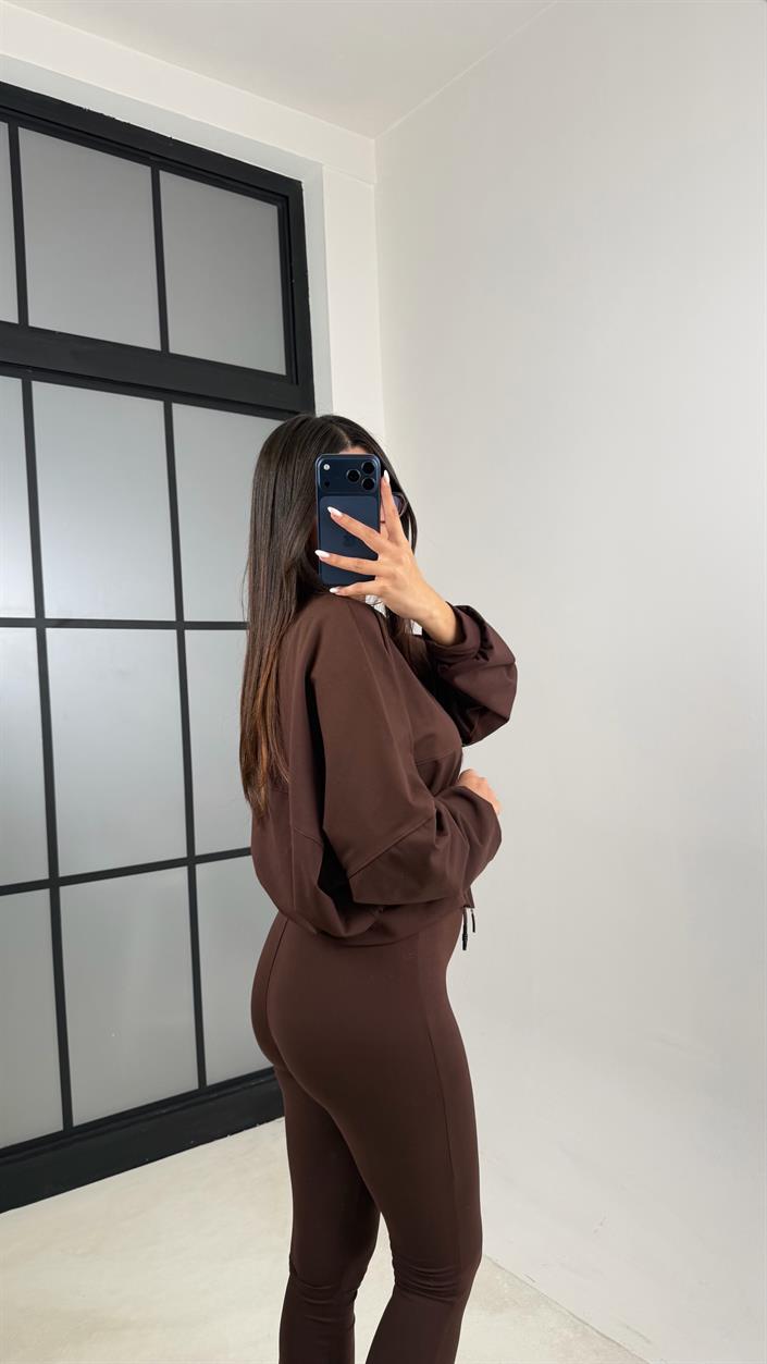 Acı Kahve Zr Muadil Hırka Eşofman Spor Takım GAUS-00648