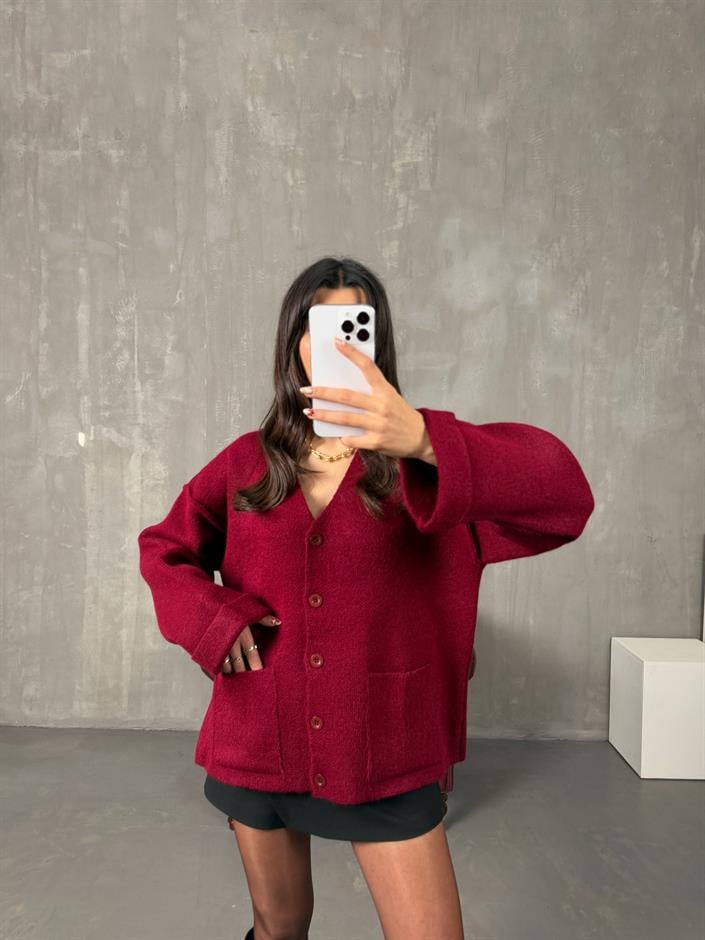 Brone Bordo Cepli Pinterest Triko Hırka