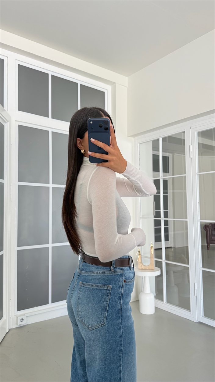Mavi ZR Model Kemerli Jean GAUS-02071