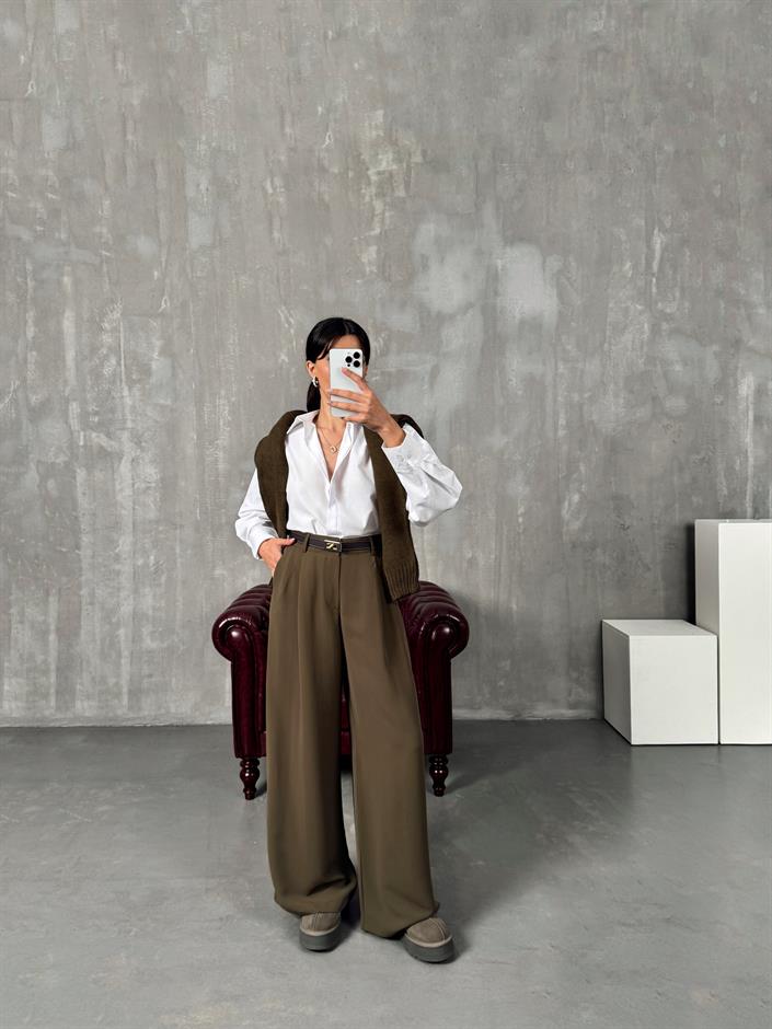 Desse Haki Bol Paça Pantolon