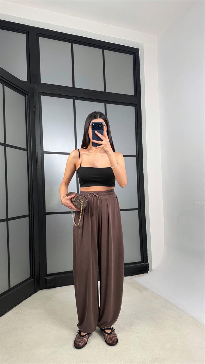 Kahve OYS Şalvar Pantolon GAUS-01309