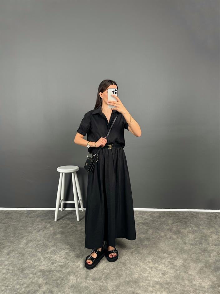 Fleur Siyah Zr Model Etek Bluz Takım