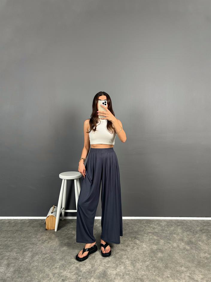 Flos Antrasit Oys Modal Kumaş Rahat Dokuma Pantolon