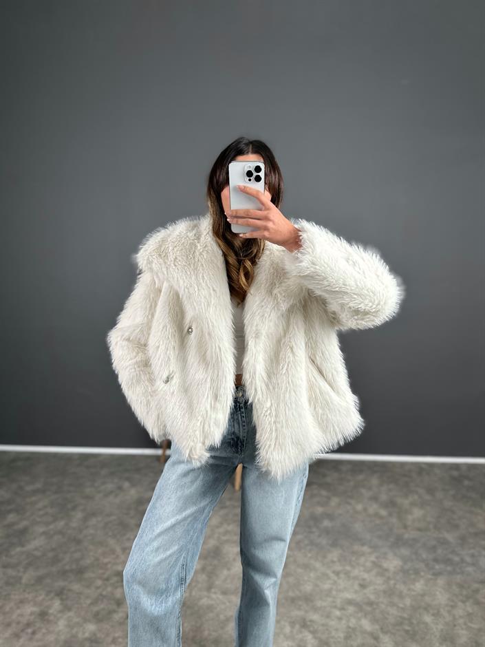 ZR Muadil Ekru Viral Kürk 