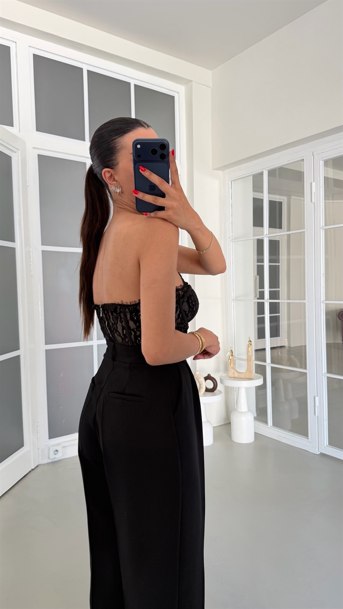 Siyah Kumaş Pantolon GAUS-01845