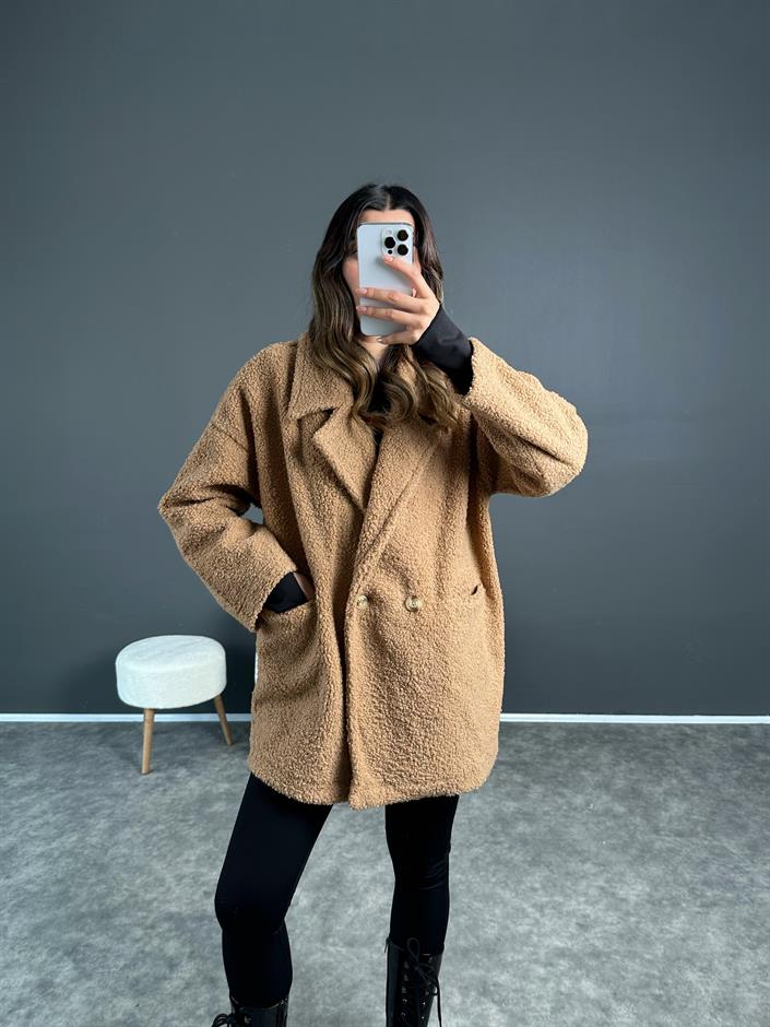 Jon Camel Teddy Buklet Ceket 