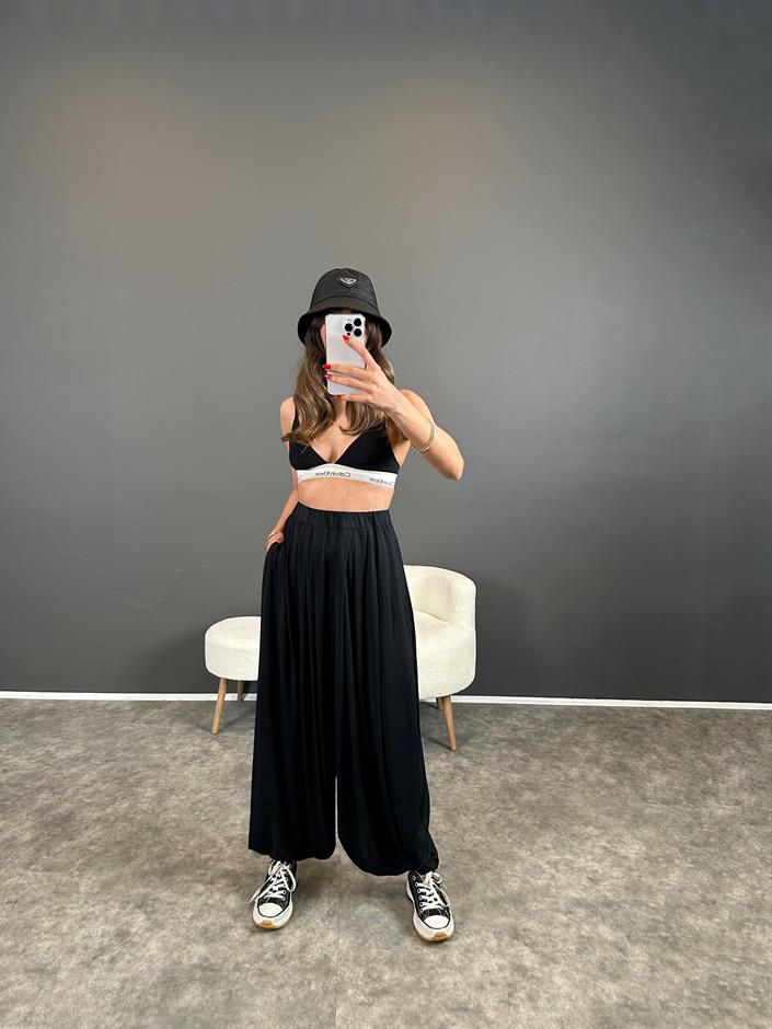 Leny lacivert Modal Şalvar Pantolon 