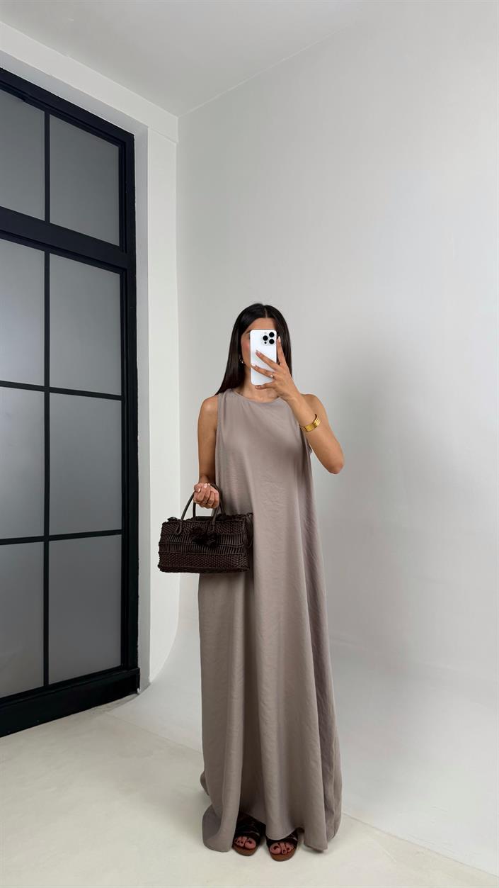 Vizon Cepli Premium Basic Tencel Elbise Gaus00661