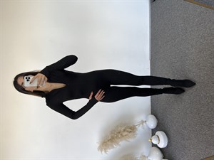 Eliza Siyah İçi Şardonlu Tulum 