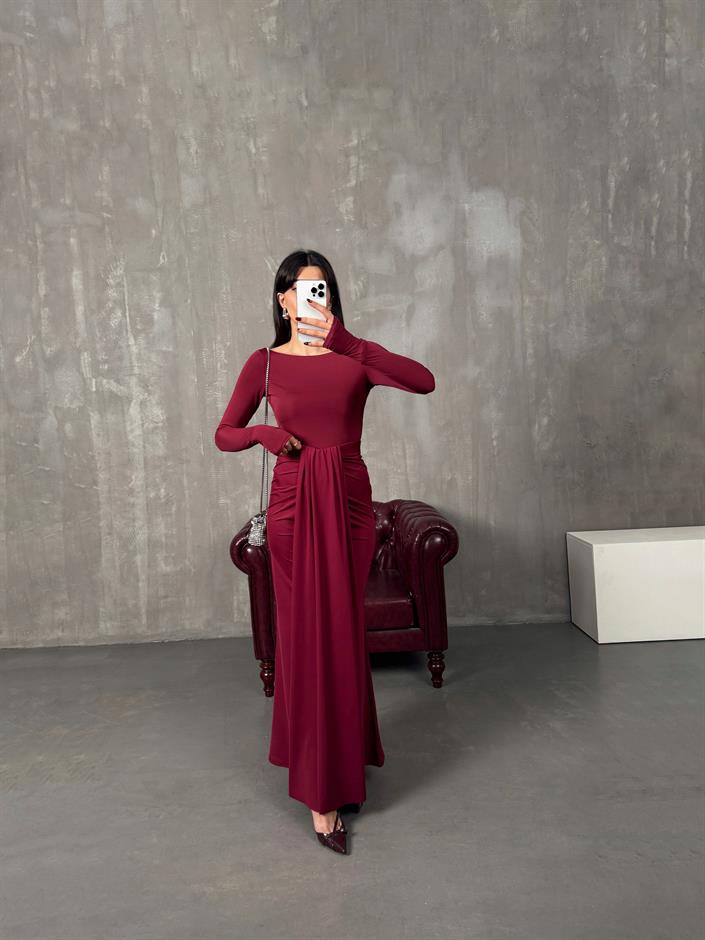 Bonita Bordo Bodysuit Etek Tasarım Takım